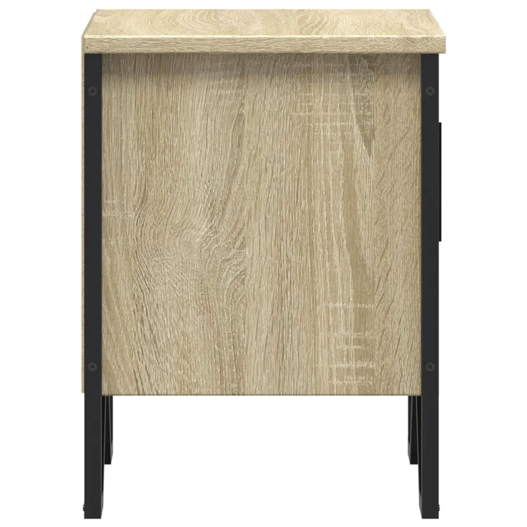 Set di 2 Comodini | Armadio da Notte | Mobiletto da notte Rovere Sonoma 40x30x40 cm in Legno Multistrato