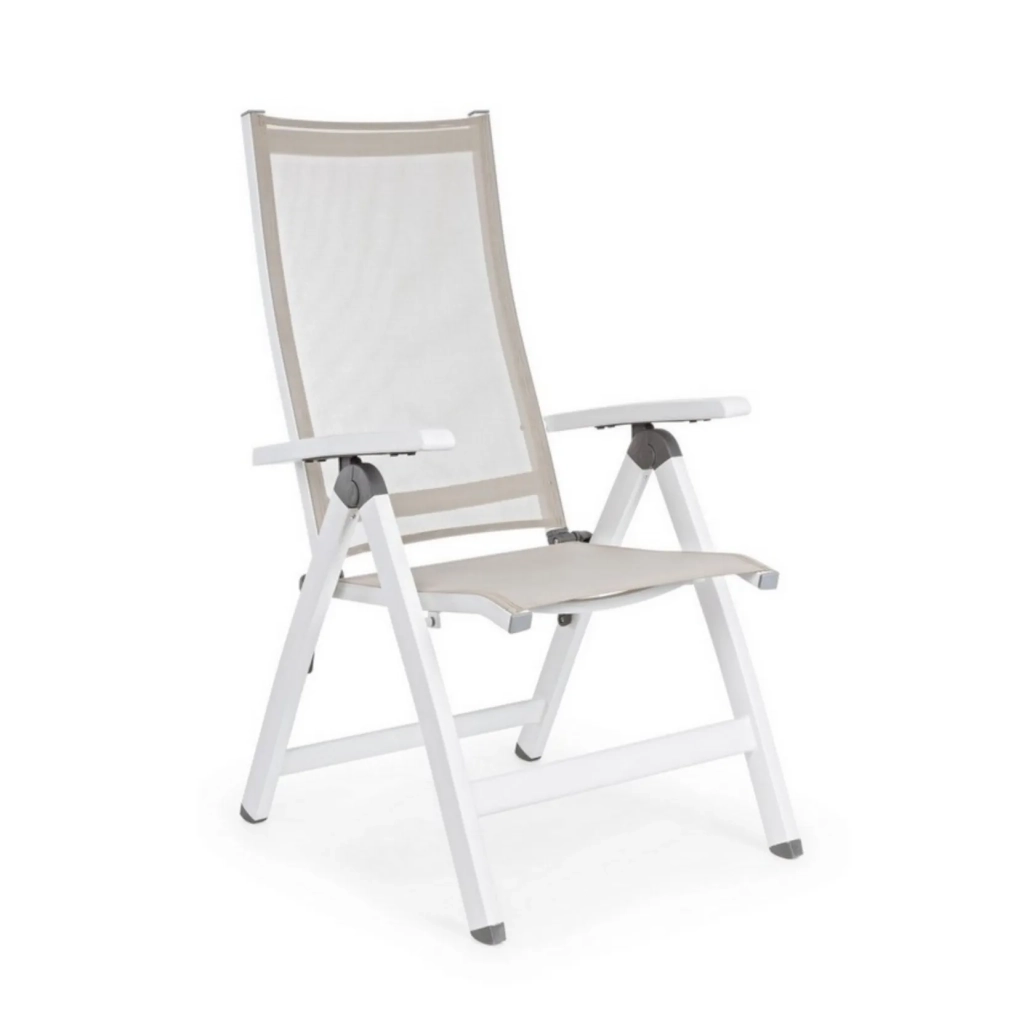 Poltrona Reclinabile 59x71x113h cm Cruise Bianco Gk50