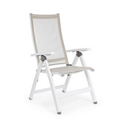 Poltrona Reclinabile 59x71x113h cm Cruise Bianco Gk50