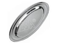 Vassoio da Portata Ovale in Acciaio Inox 25 cm