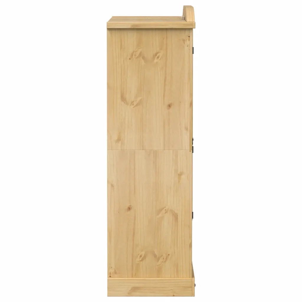 vidaXL Armadio Corona 151,5x52x170 cm in Legno Massello di Pino