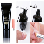 Trade Shop - Gel Uv Led Poly 30ml Beige Camouflage French Costruttore Ricostruzione Unghie -