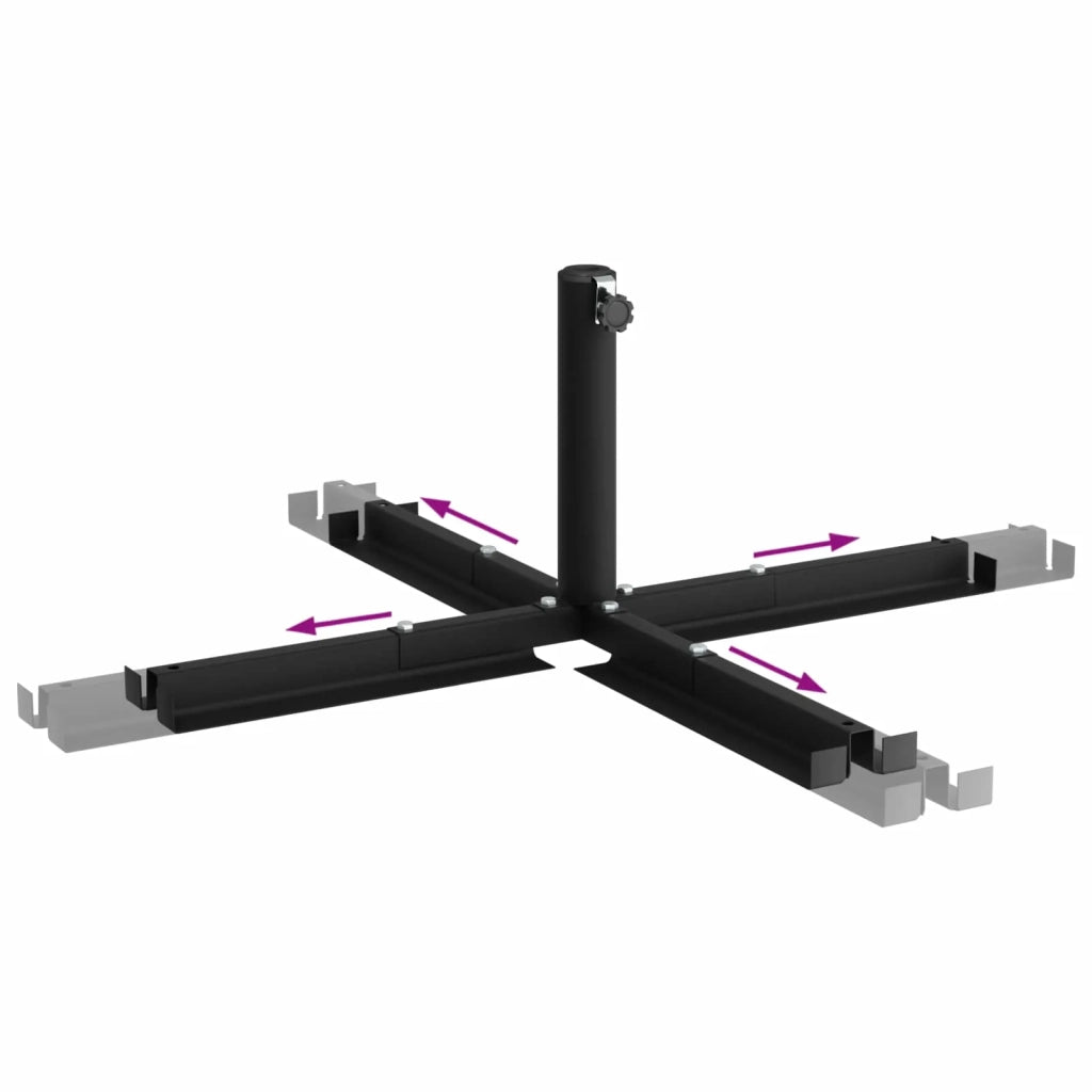 Base per ombrellone per palo da 25–50 mm Nero