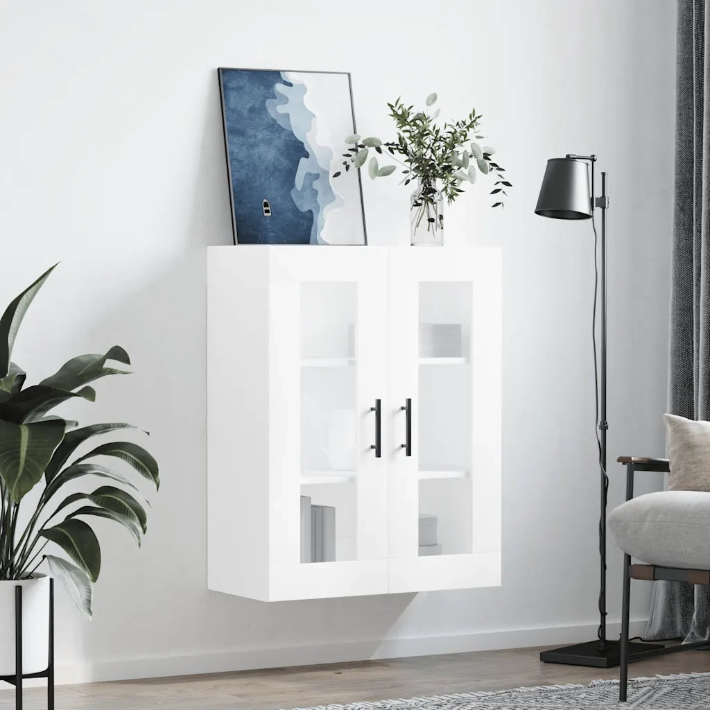 Armadietto a Muro | Mobile a Parete Bianco 69,5x34x90 cm
