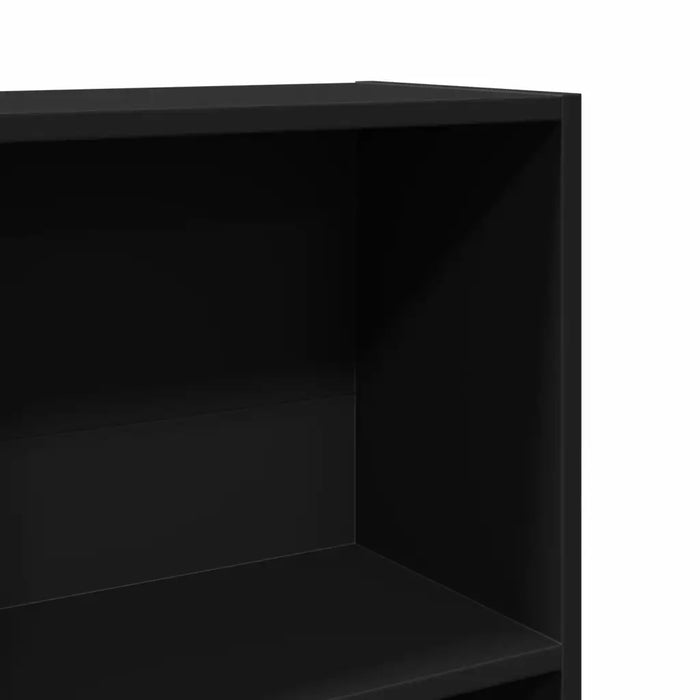 Libreria Nera 60x24x109 cm in Truciolato 857804