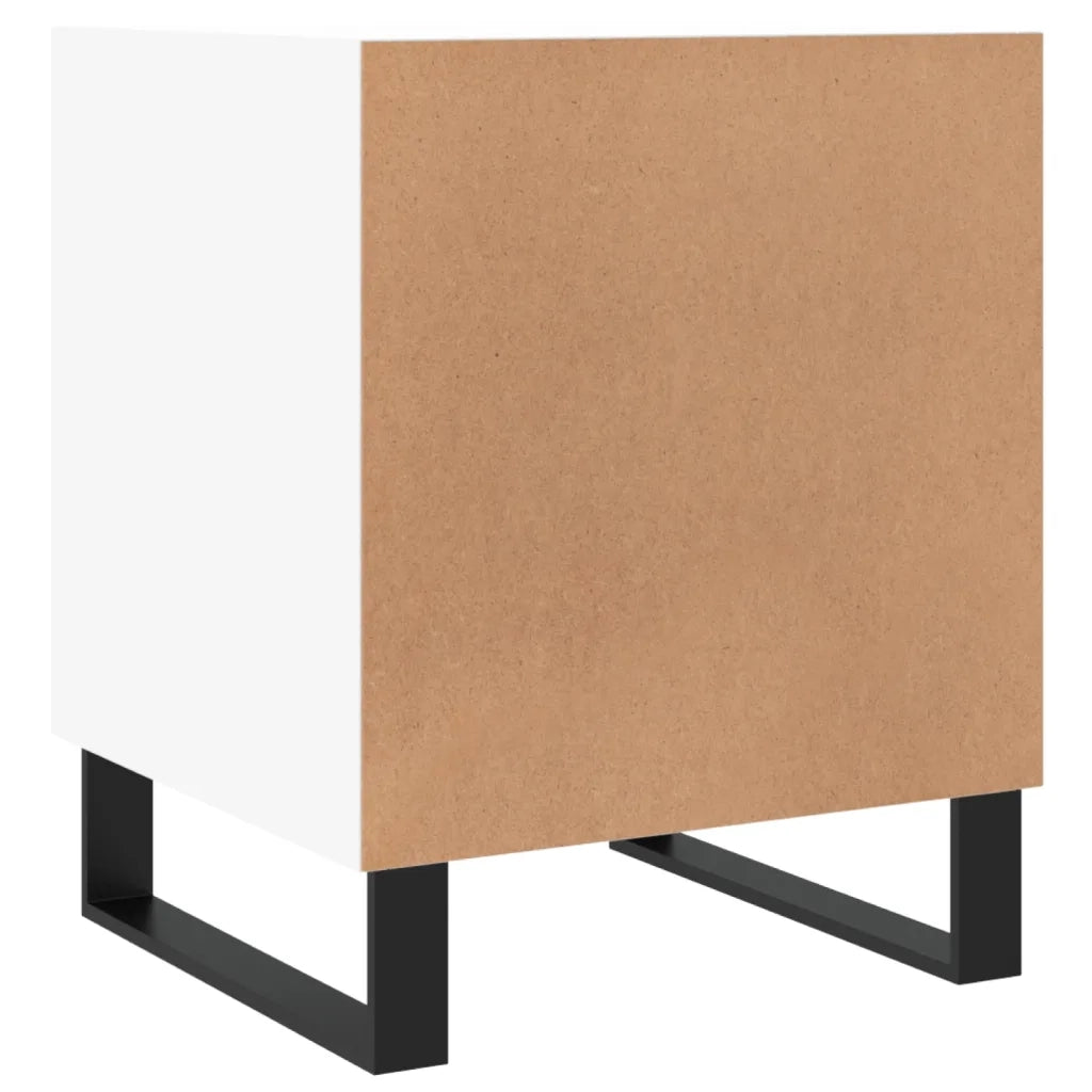 Comodini 2 pz-Set di 2 Tavolino da notte Bianchi 40x40x50 cm in Legno Multistrato 612641