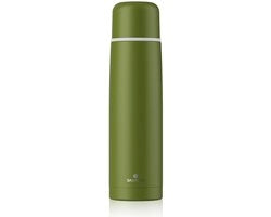Termos doppio strato in acciaio inossidabile 1 l, isolato a vuoto, flacone di acqua termosigillato, thermos per caffè e bevande calde e fredde, 1000 ml, impermeabile, BPA-free, coperchio da tazza
