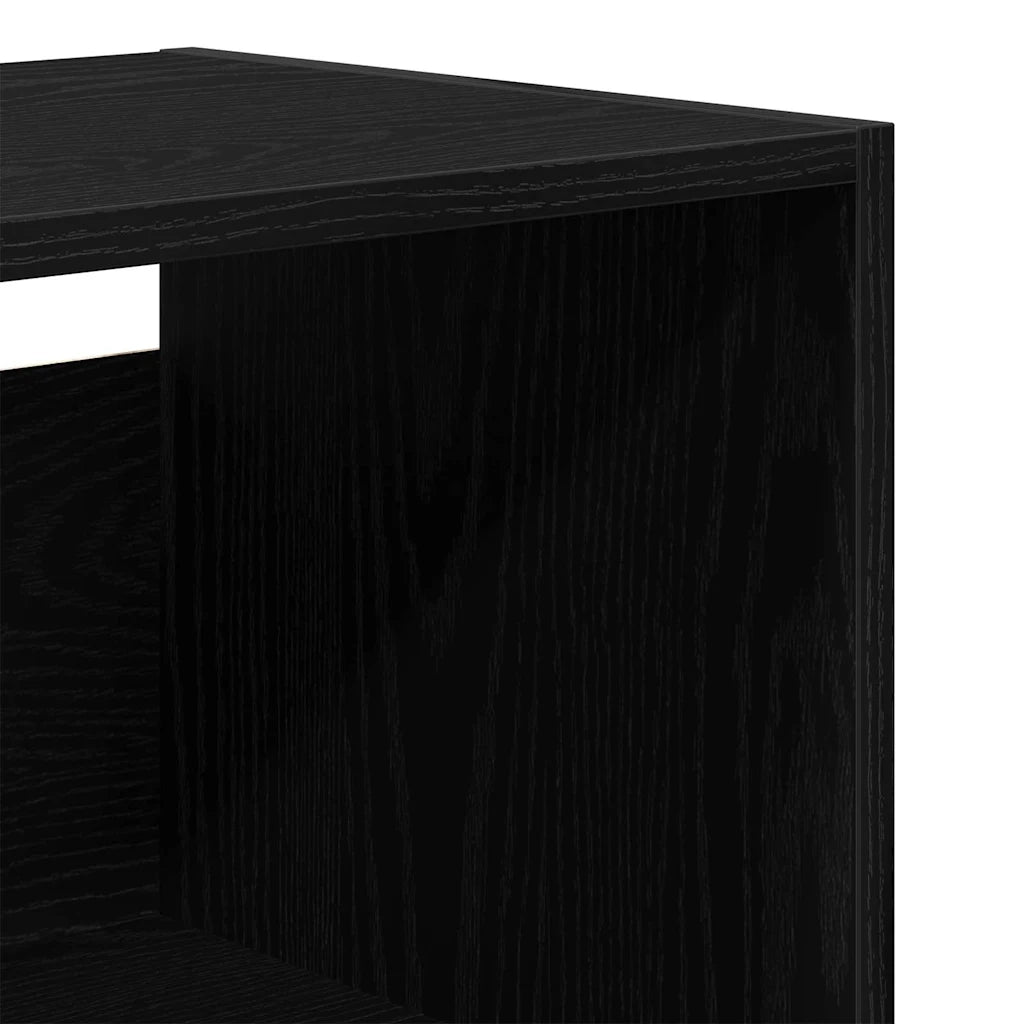 Credenza 2 pz | Madia | Buffet da pranzo | Armadio da pranzo Rovere Nero Legno multistrato
