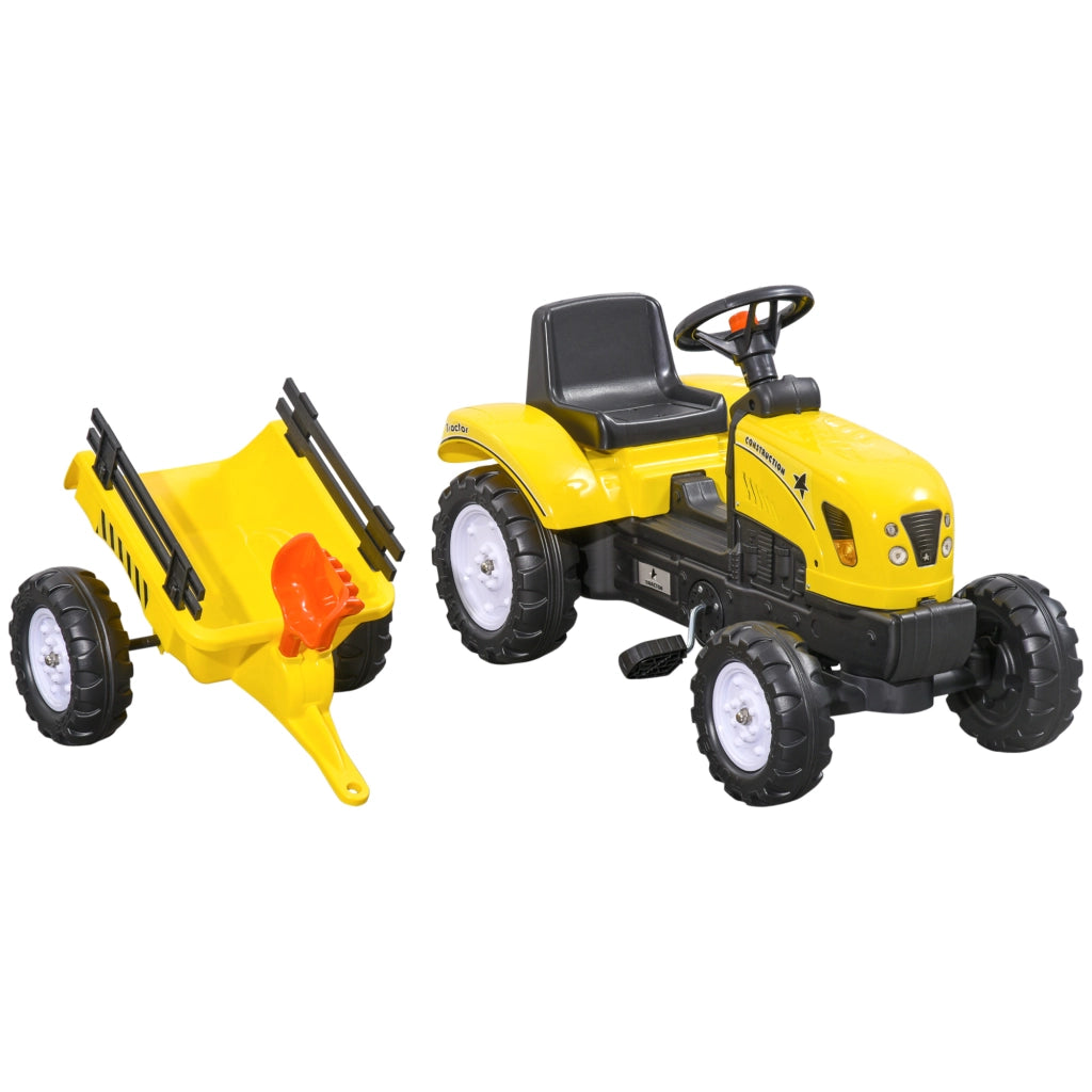 Trattore Giocattolo con Rimorchio ¨C Minimal ¨C Giallo