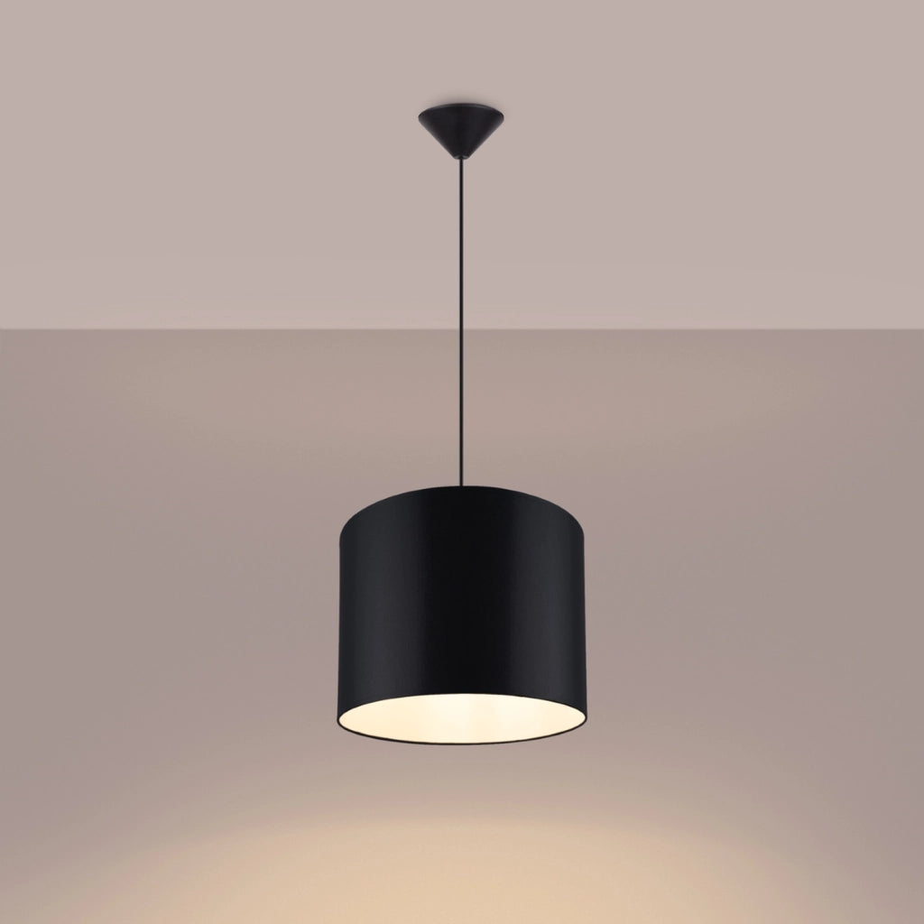 Lampada sospensione tonda nera 30cm ZEPHYR E27 PureLume