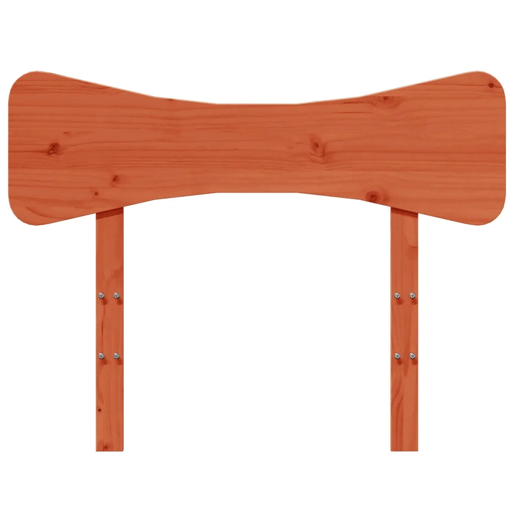 Testiera Marrone Cera 75 cm in Legno Massello di Pino 844800