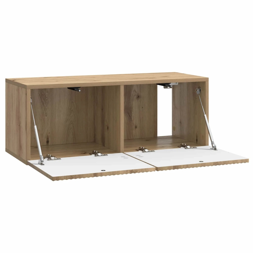 Mobile Porta TV da Muro Rovere Artigianale 78,5 x 31 x 30 cm