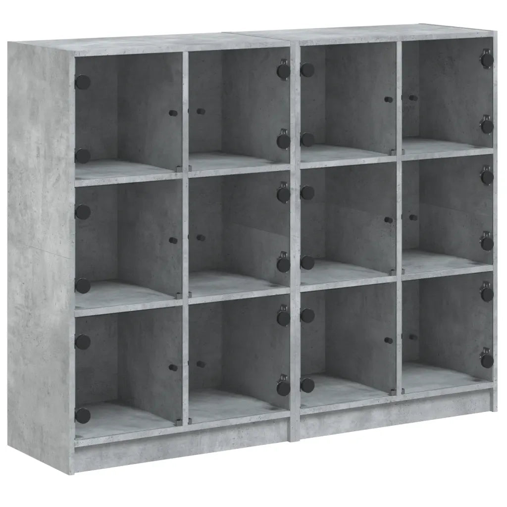 Libreria Ante Grigio Cemento 136x37x109 cm in Legno Multistrato 3206513
