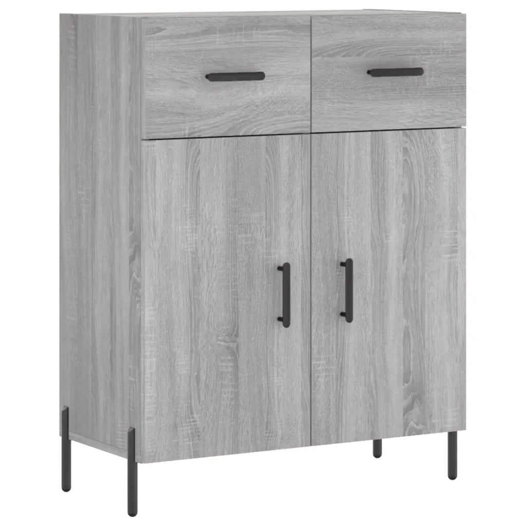 Credenza | Madia | Buffet da pranzo | Armadio da pranzo Grigio Sonoma 69,5x34x180 cm in Legno Multistrato