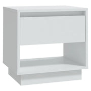 Comodino | Armadio da Notte | Mobiletto da notte Bianco 45x34x44 cm in Truciolato