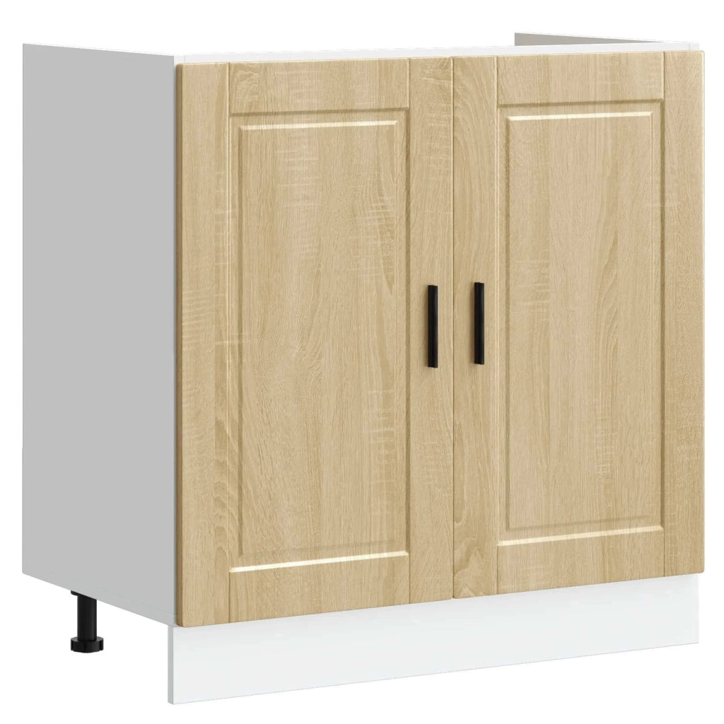 Mobiletto per lavabo Porto 2 pz Marrone 80 x 46 x 81,5 cm 3315024
