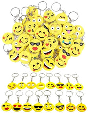 Sleutelhangers Emoji 30 pezzi - Accessori per bambini - Regali per bambini - Cadeau per bambini - Accessori per giocattoli - Impermeabili - Chiavi a forma di emoji - Accessori per giocattoli in gomma dura
