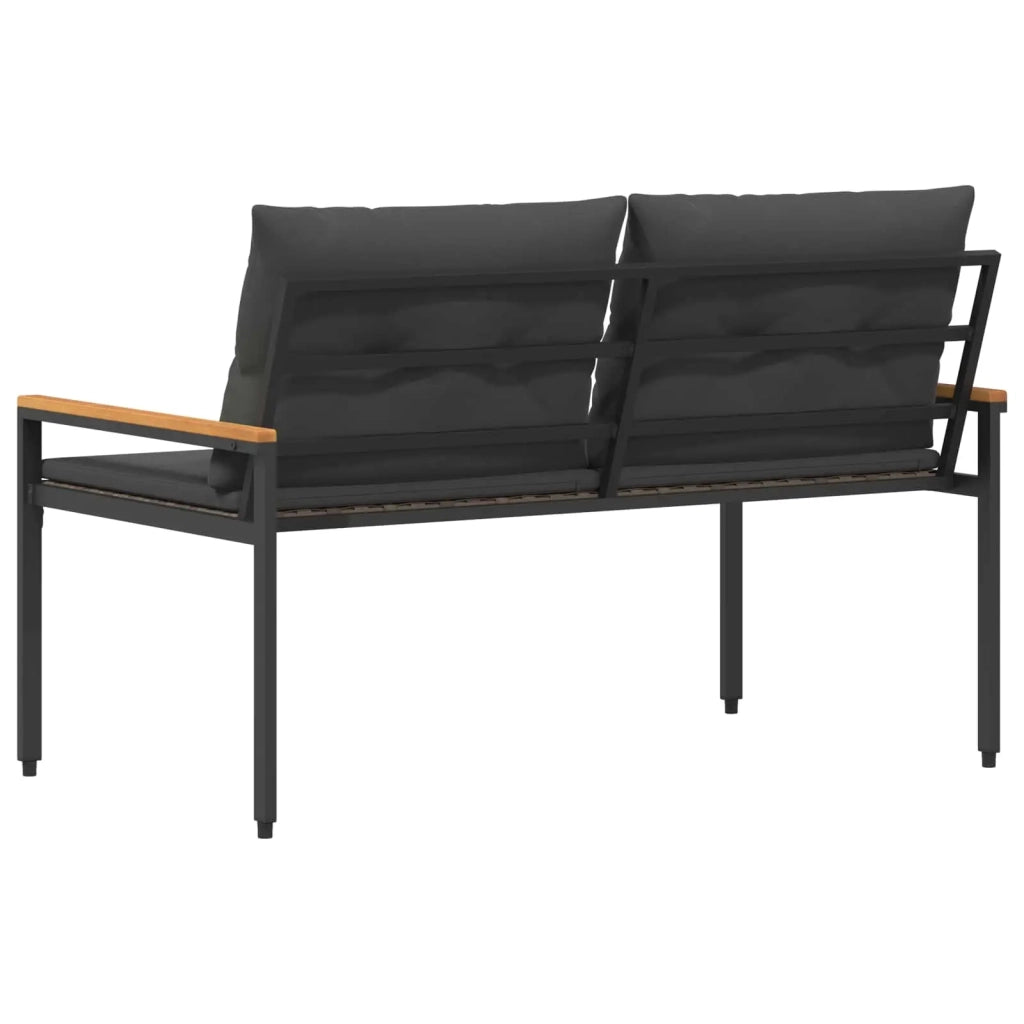 Panchina da esterno 2 -Seater 116 x 67,5 x 72 cm polyrattan 42025366