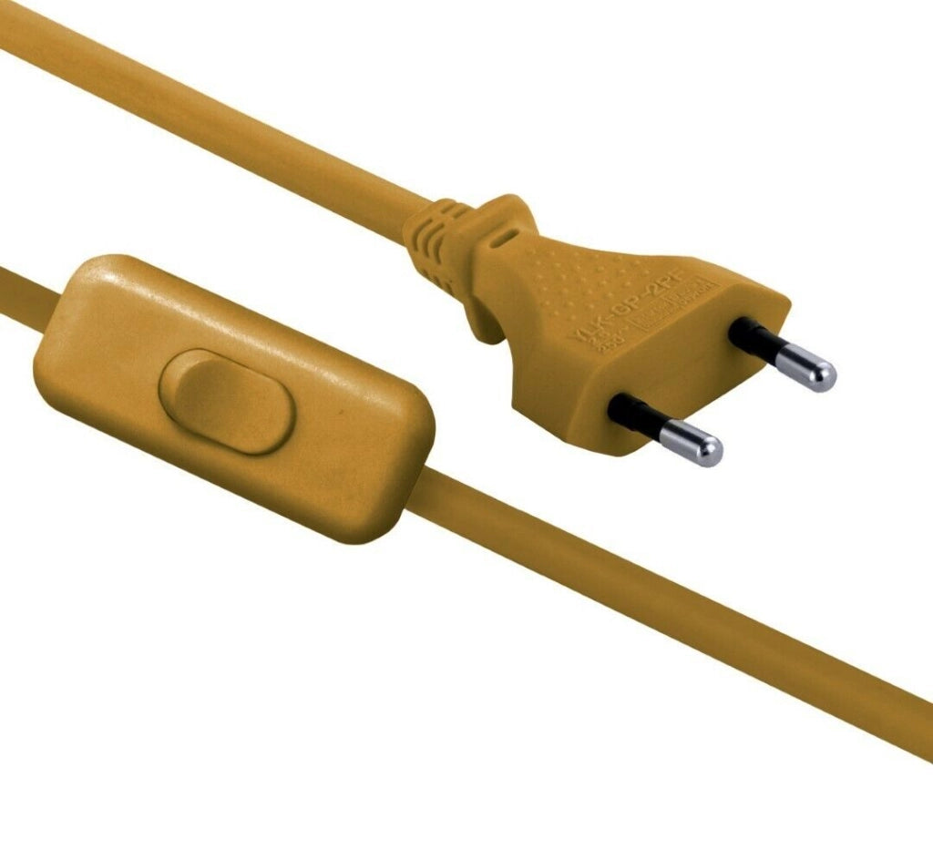 Prolunga Con Interruttore Mt 1,5 Oro Set 5 Pezzi - Electraline