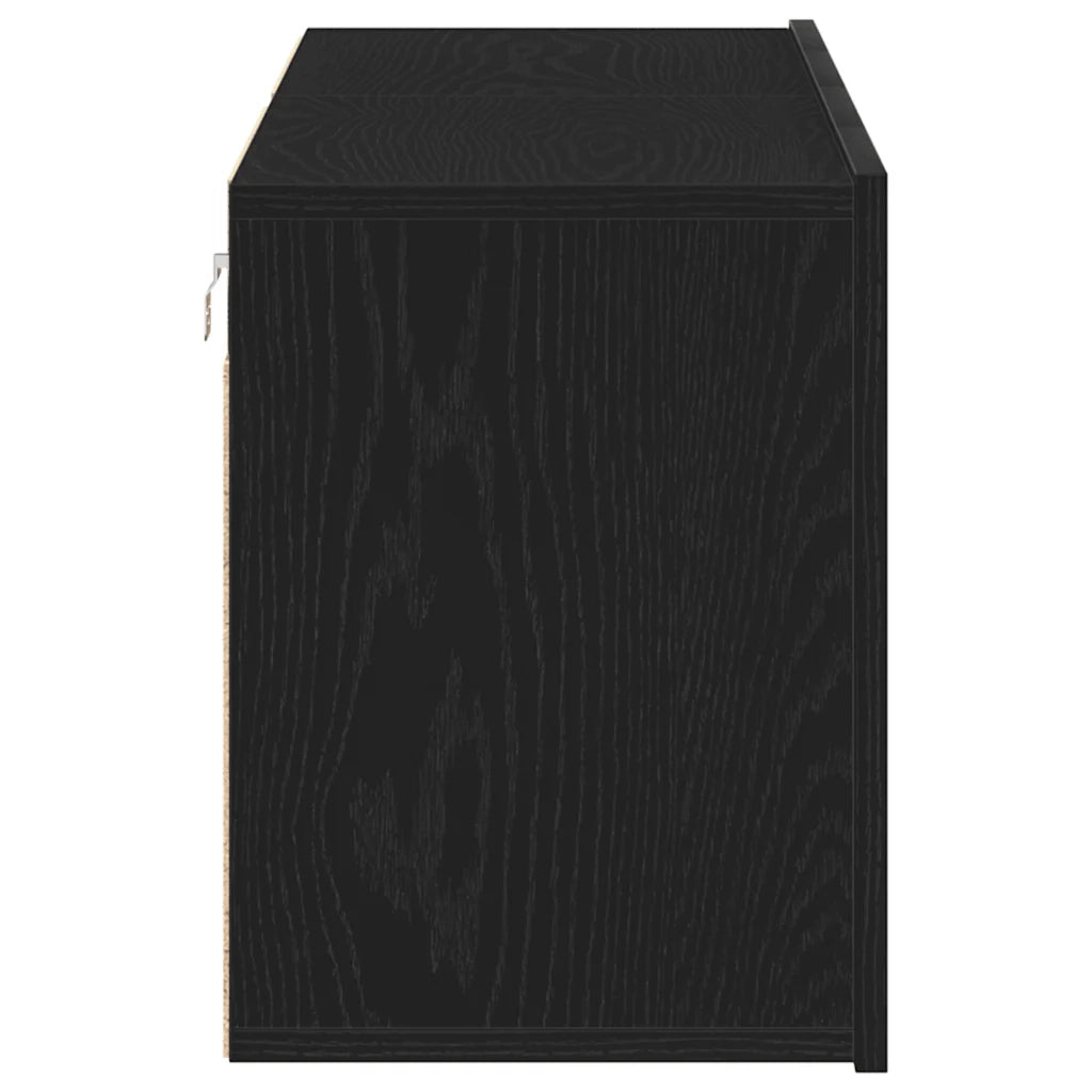 Mobili Porta TV 2 pz Rovere Nero 120x30x41 cm Legno di Argilla 862195