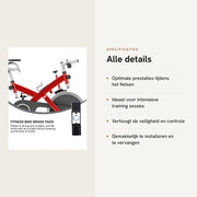 Accessori per bicicletta - Blocco freno - 2 pezzi - Antiscivolo - Kunststof/Vilt - Dimensioni: 10,5 x 3 x 3 cm - Facile da installare
