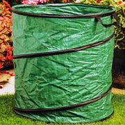 Trade Shop - Cestino Cesto Per Rifiuti Da Giardino Foglie Plastica Impermeabile Con Manici -