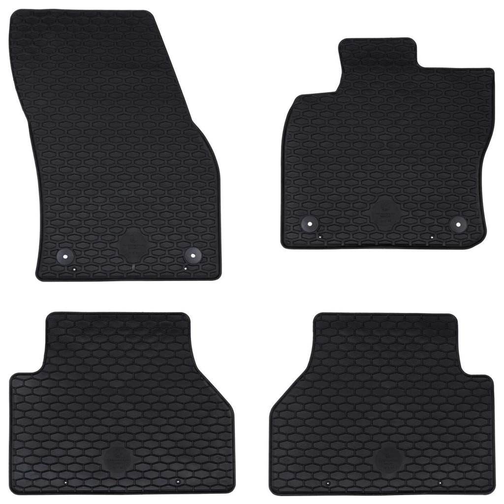 Tappetino per Auto 4 pz Nero adatto per VW CADDY 2020- Gomma CFW9859375