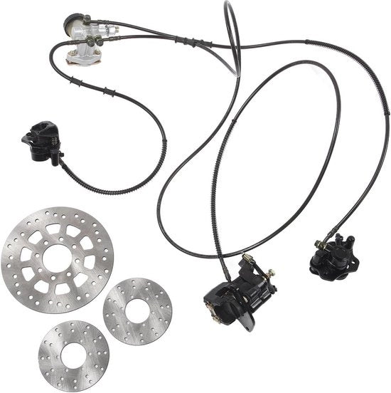 Impianto di freni a disco idraulico con 3 dischi frenanti - Migliorata raffreddamento per 150CC modifiche kart ATV.