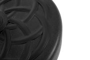 Base per ombrellone rotonda riempibile con acqua o sabbia con manopole regolabili in plastica nera 63 × 56,5 × 15 cm