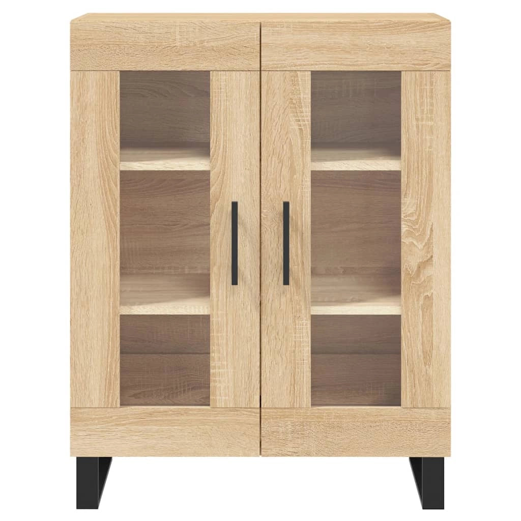 Buffet credenza cassettiera armadio mobile contenitore organizer cucina soggiorno salotto rovere Sonoma alto 69,5 x 34 x 180 cm legno ingegnerizzato marrone 02_0034143