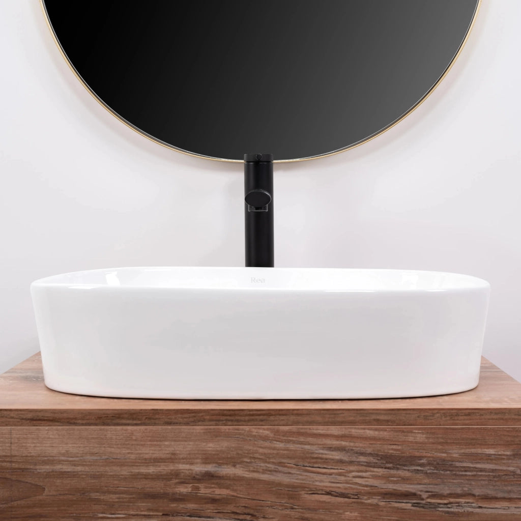 Lavabo Da Appoggio In Ceramica Rea Angie
