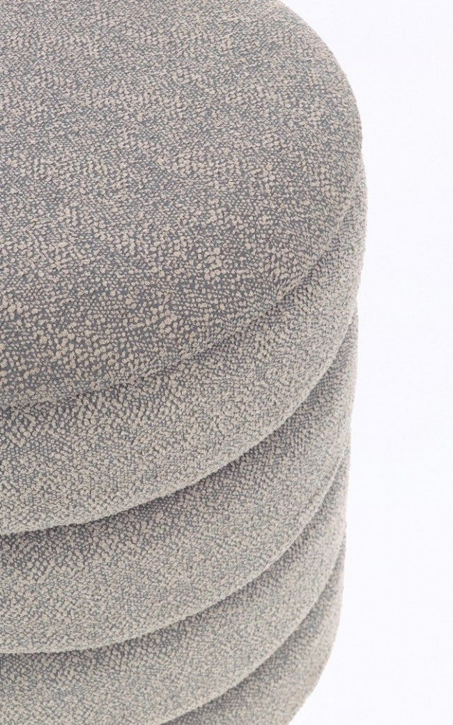 Set 2 Pouf Contenitore Katerina in Bouclè