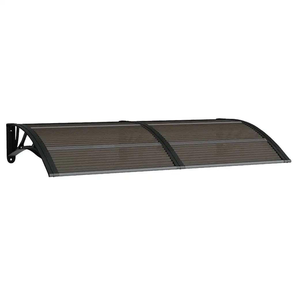 Tettoia per Porta Nera 150x75 cm Policarbonato CFW3708065