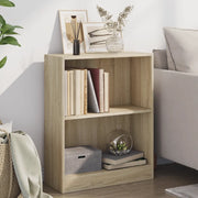 Libreria-Scaffale per Libri-Mobile di Stoccaggio Rovere Sonoma 60x24x76 cm in Legno Multistrato
