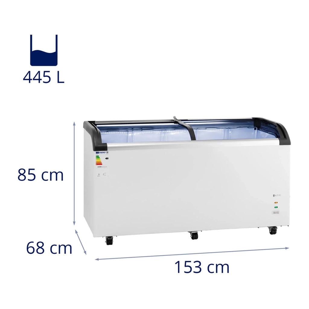 Congelatore a pozzetto 445 litri porte in vetro 14_0005272