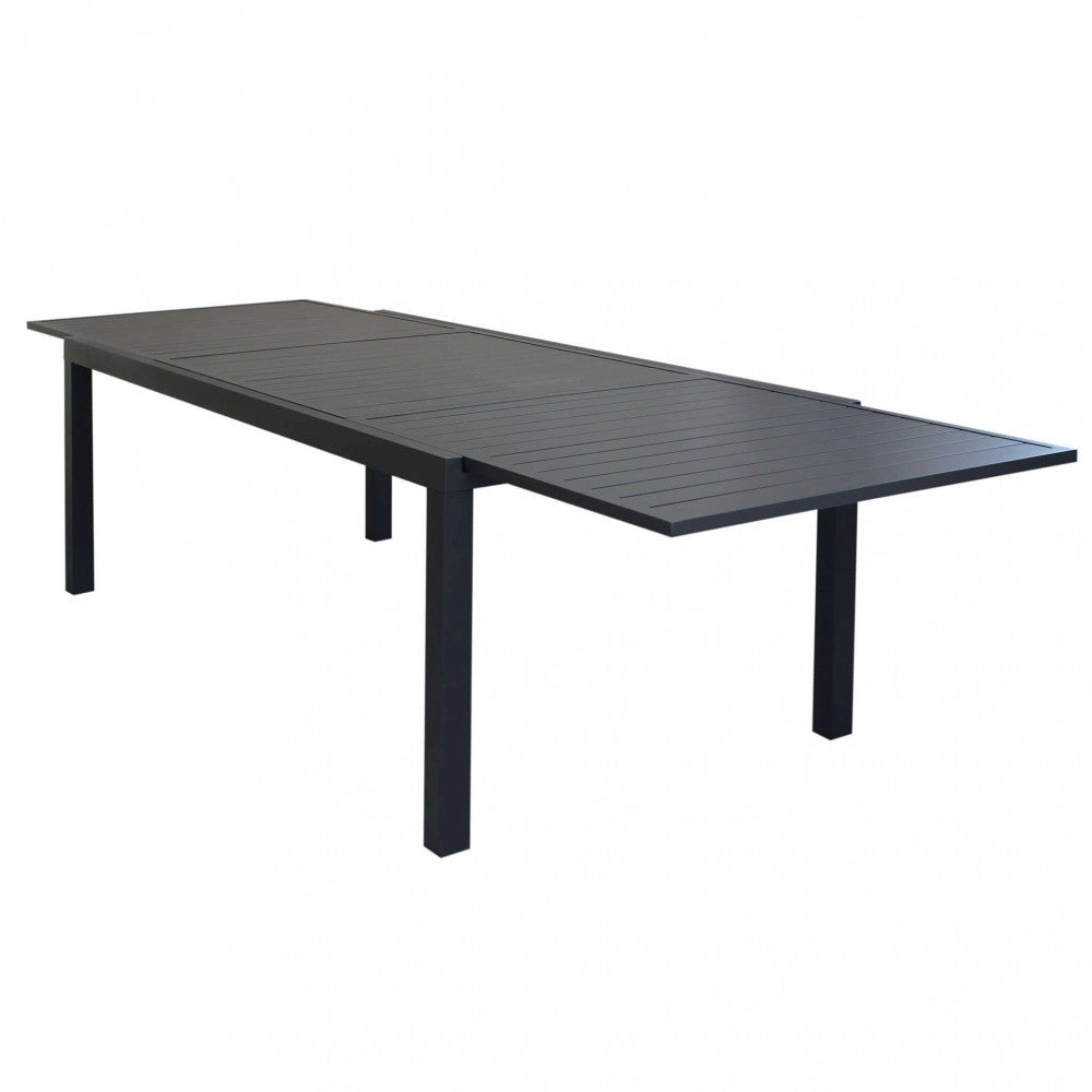 Tavolo Formentera 200/300x100x74 h cm in Alluminio Antracite