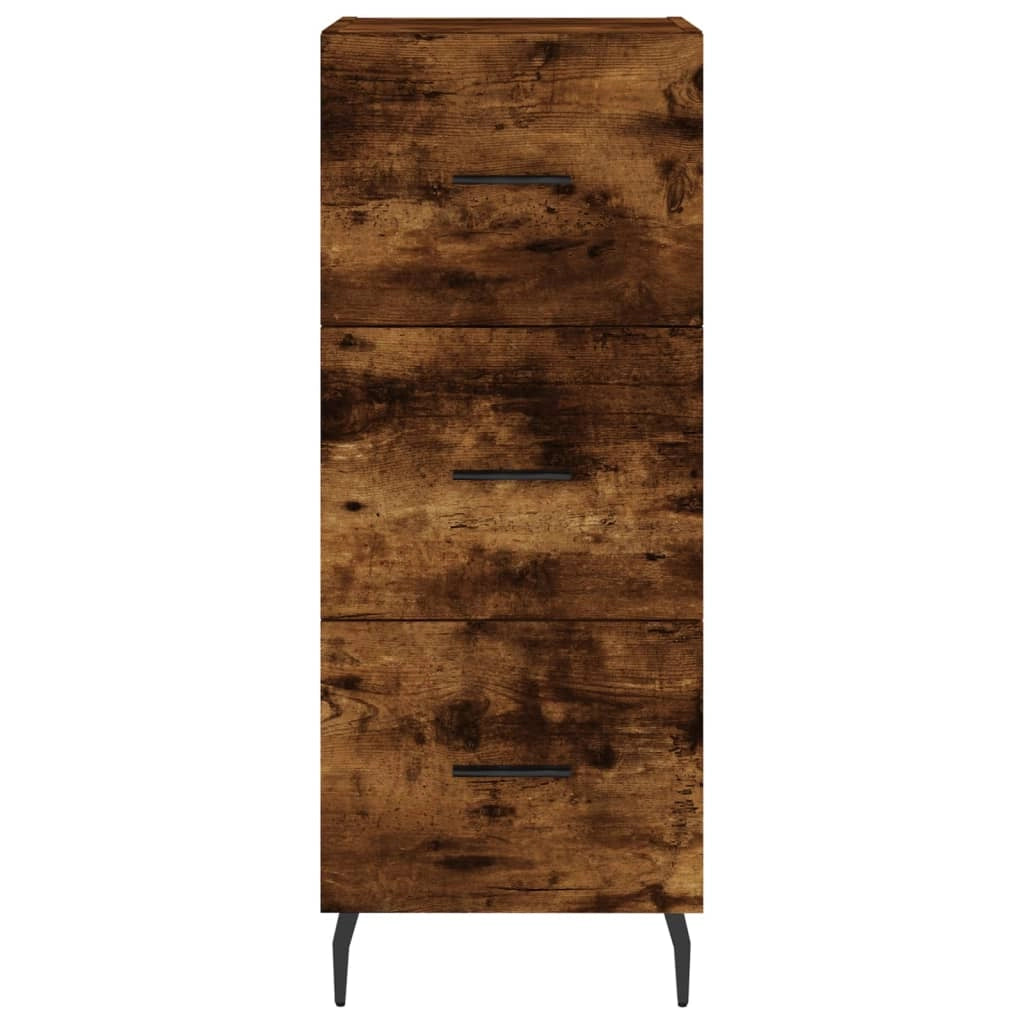 Buffet credenza cassettiera armadio mobile contenitore organizer cucina soggiorno salotto alto 34,5 x 34 x 180 cm legno ingegnerizzato marrone 02_0033281