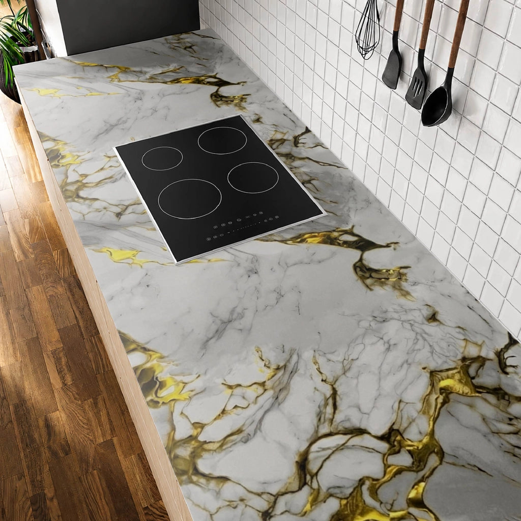 Carta Adesiva Da Rivestivmento 60x300 cm Pellicola Autoadesiva Impermeabile per Mobili, Pareti, Cucina, Tavoli e Top Cucina – Rivestimento Rimovibile per Superfici Lisce e DIY Disegno14