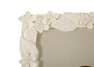 Cornice Leaf Cream 26x2x30,7 cm in Poliresina e Vetro