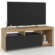 IDMarket - Mobile TV MALO 110 cm in legno con mobile nero