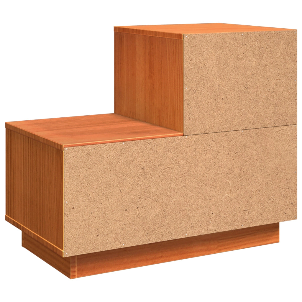 Armadio da Notte con cassetto Marrone cerato 60 x 34 x 51 cm 869894