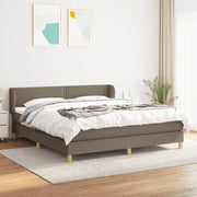 Giroletto a Molle con Materasso Tortora 180x200 cm in Tessuto cod mxl 62001