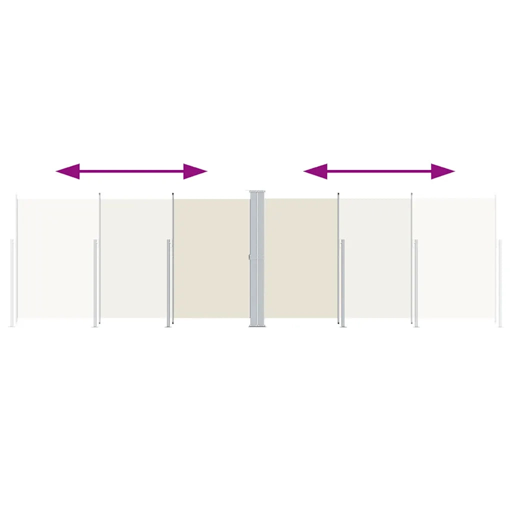 Tenda da Sole Laterale Retrattile Crema 200x600 cm 318007