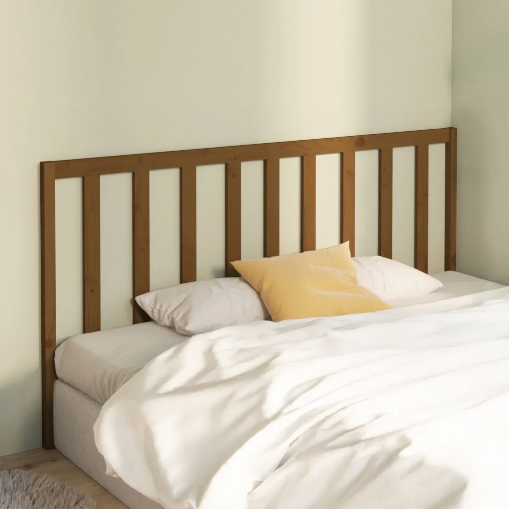 Testiera | Testata per Letto ambra 206x4x100 cm in Legno Massello di Pino