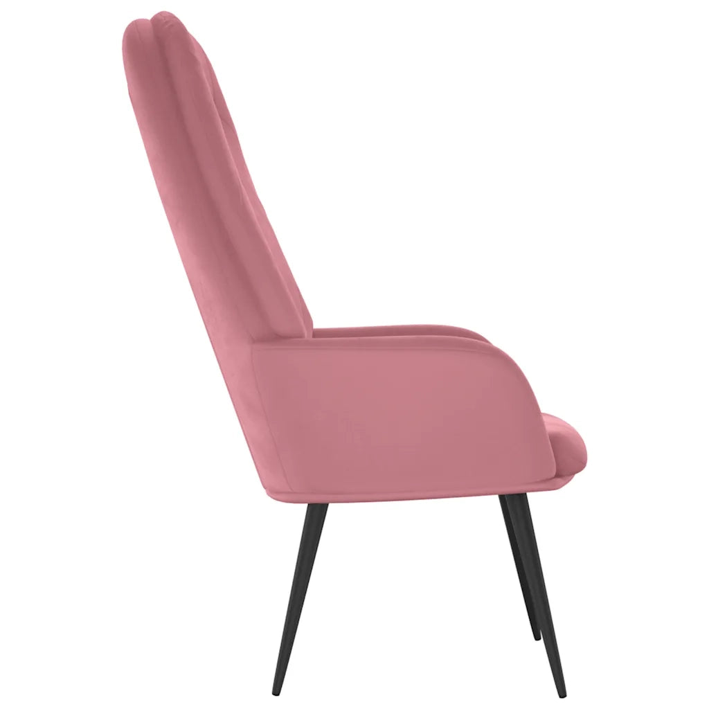 Sedia Relax Rosa in Velluto cod mxl 15435