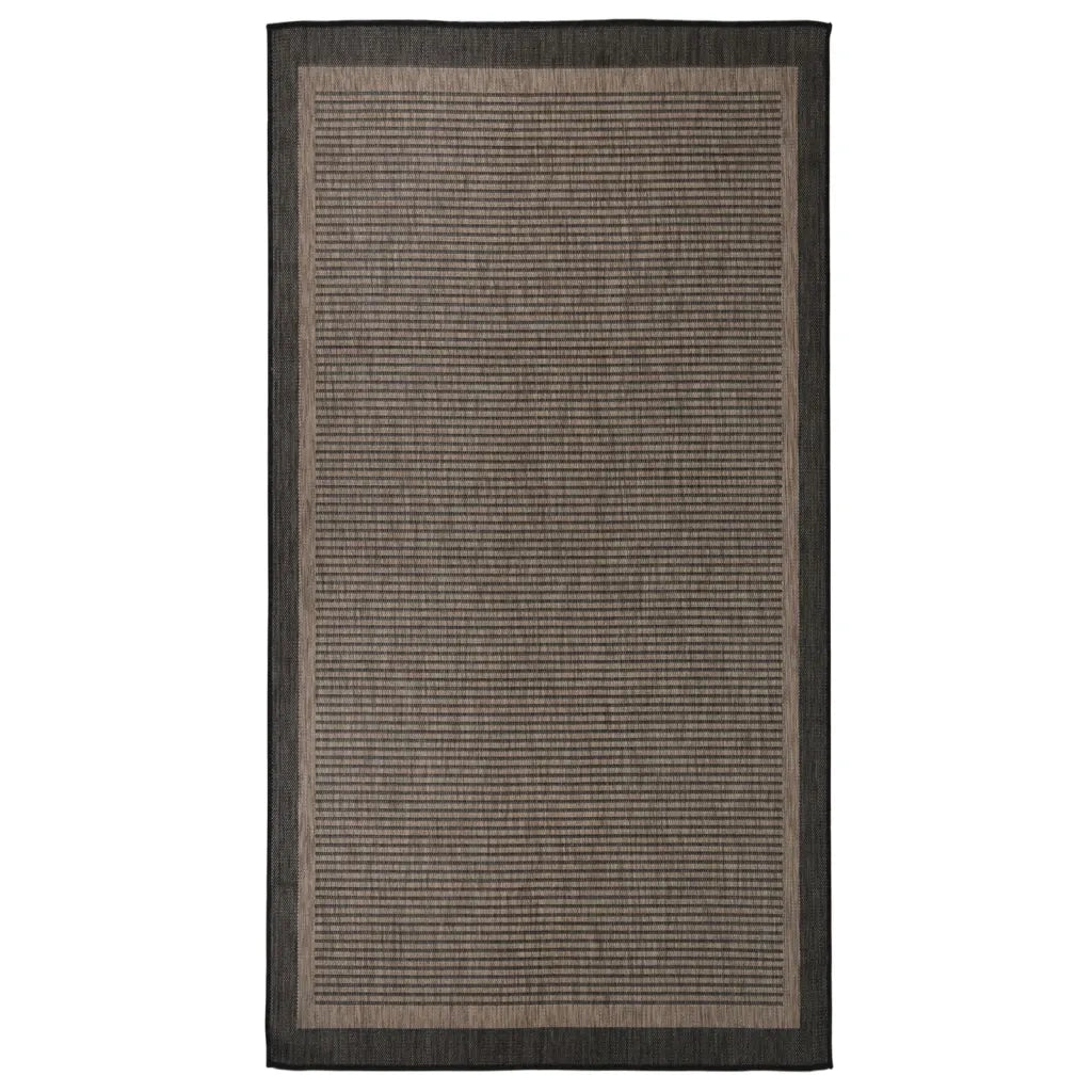 Tappeto da Esterni a Tessitura Piatta 80x150 cm Marrone Scuro cod mxl 71381