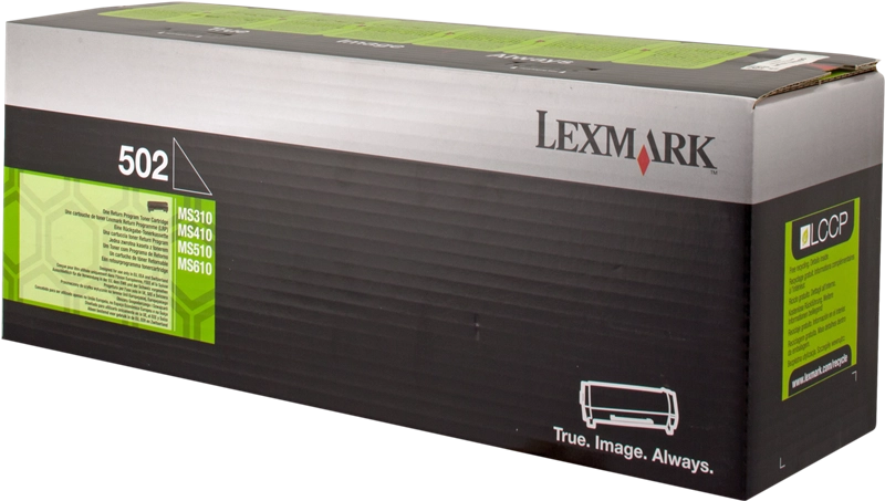 ORIGINAL Lexmark toner nero 502 50F2000 ~1500 Seiten cartuccia di stampa riutilizzabile