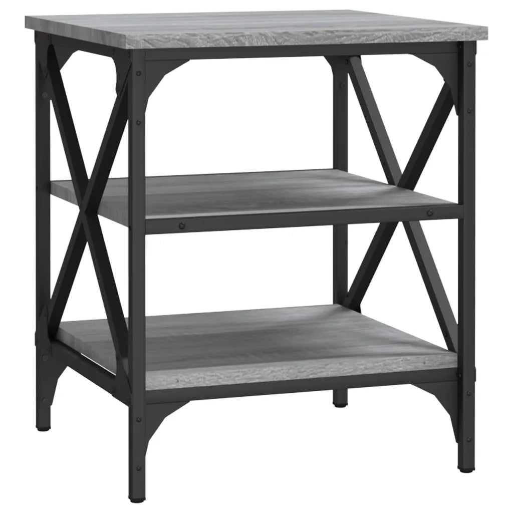 Tavolini 2 pz Grigio Sonoma 40x42x50 cm in Legno Multistrato 825779