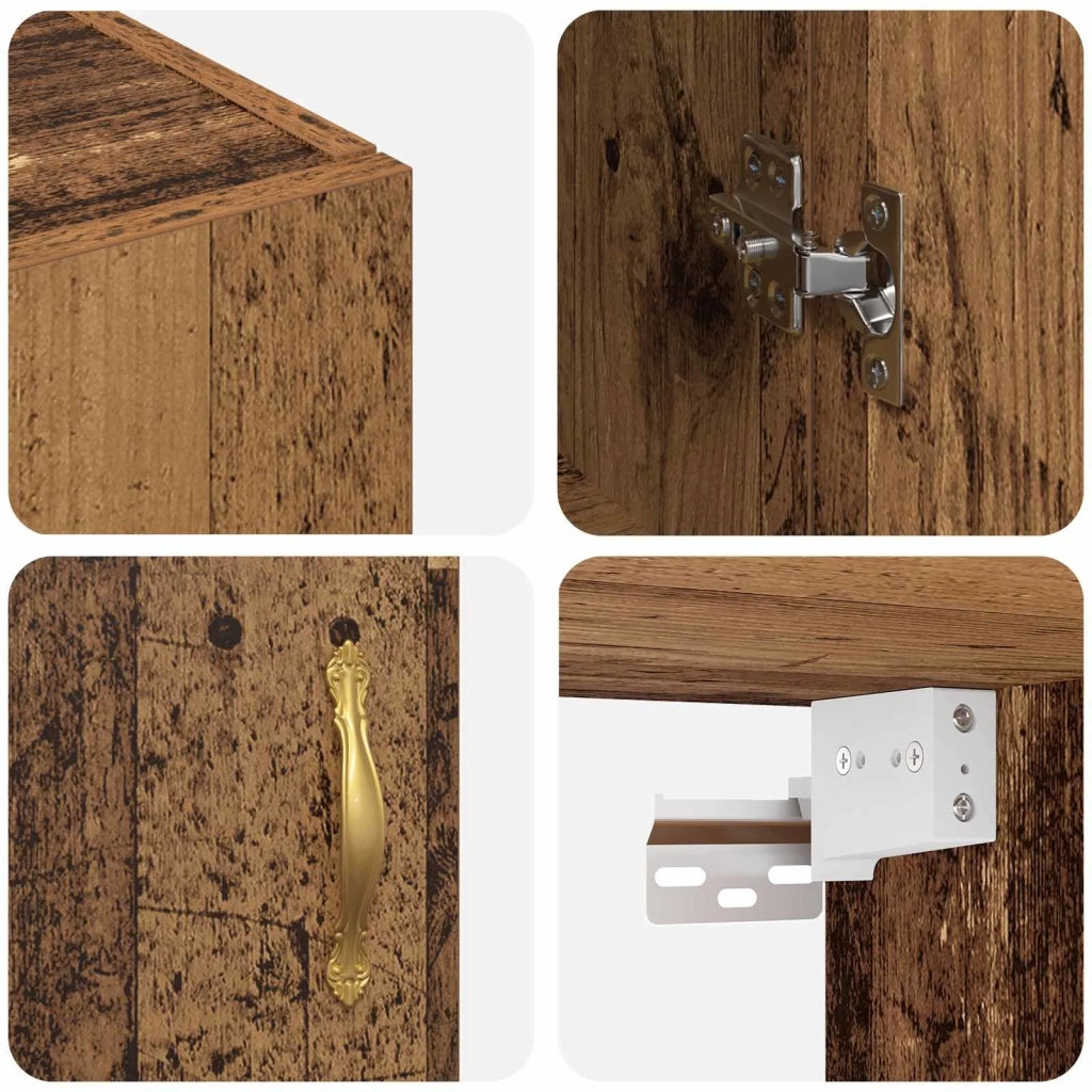 Armadietto a muro Legno vecchio 69,5 x 34 x 90 cm 879510