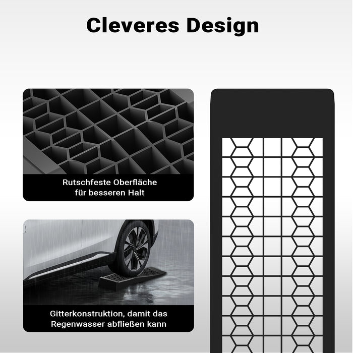 Cunei per camper auto 2 pz. max 3 t Rampa di livellamento piatta in plastica